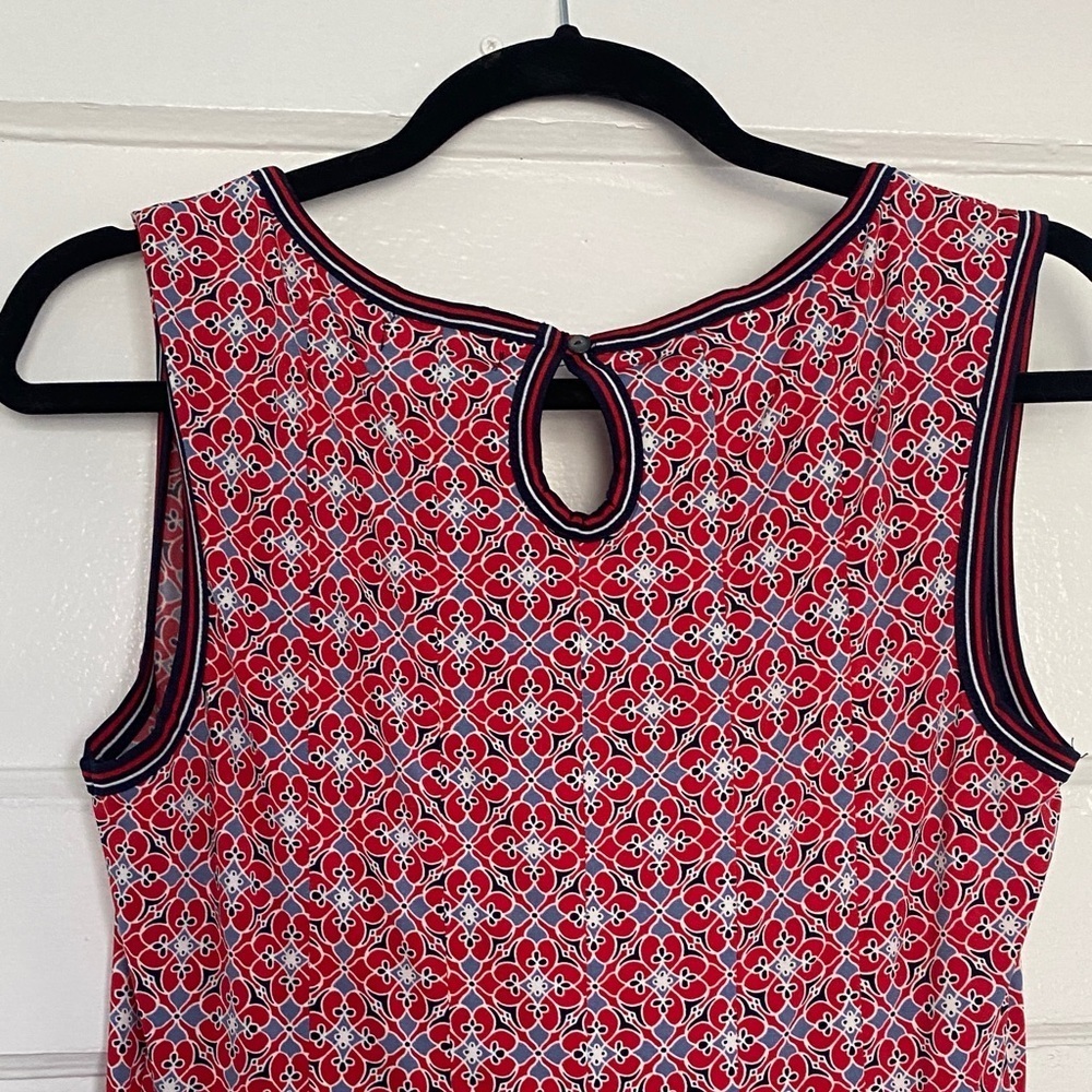 Max Studio Red and Blue Geometric Dress - Picture 5 of 6